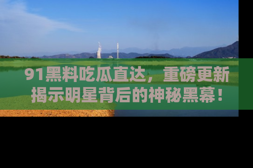 91黑料吃瓜直达，重磅更新揭示明星背后的神秘黑幕！
