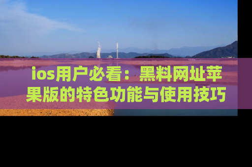 ios用户必看：黑料网址苹果版的特色功能与使用技巧详解