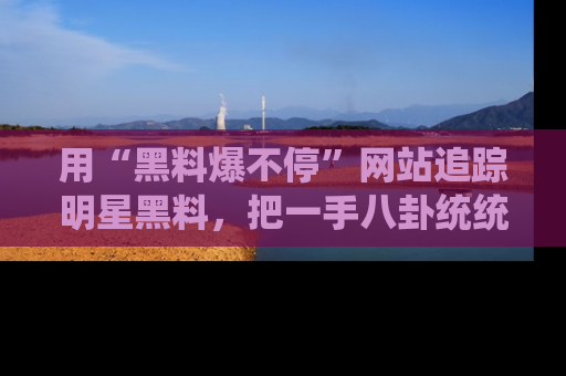 用“黑料爆不停”网站追踪明星黑料，把一手八卦统统收进你的后宫中！