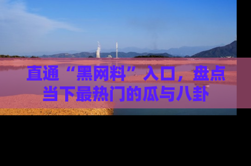 直通“黑网料”入口，盘点当下最热门的瓜与八卦